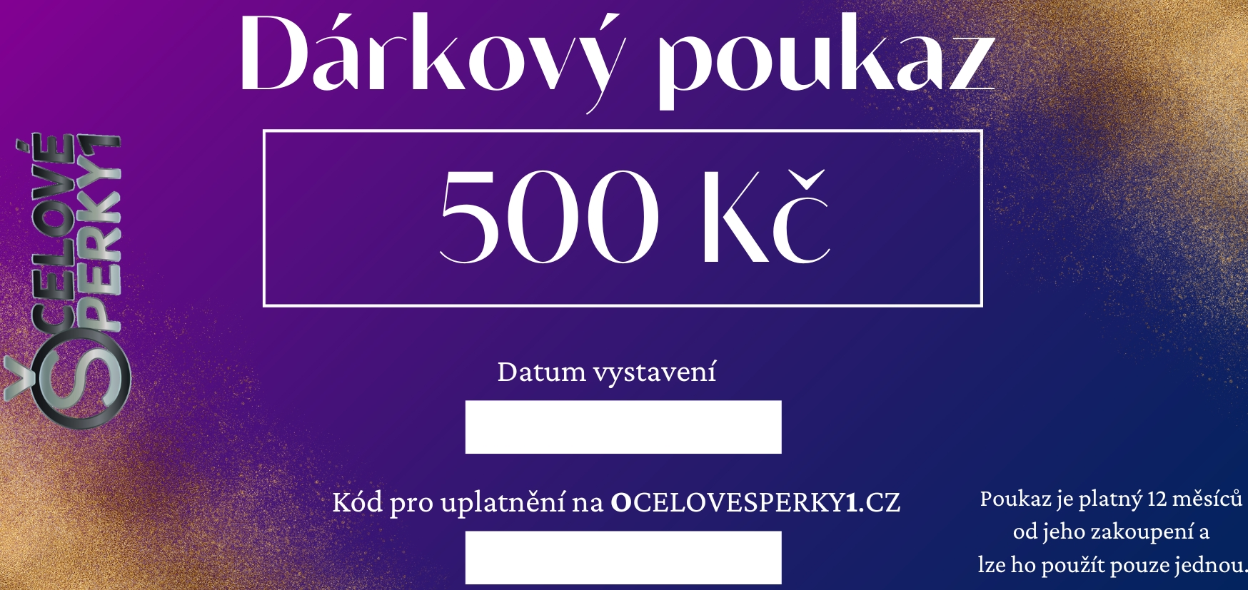 Levně Steel Jewelry Elektronický dárkový poukaz 500,- Kč