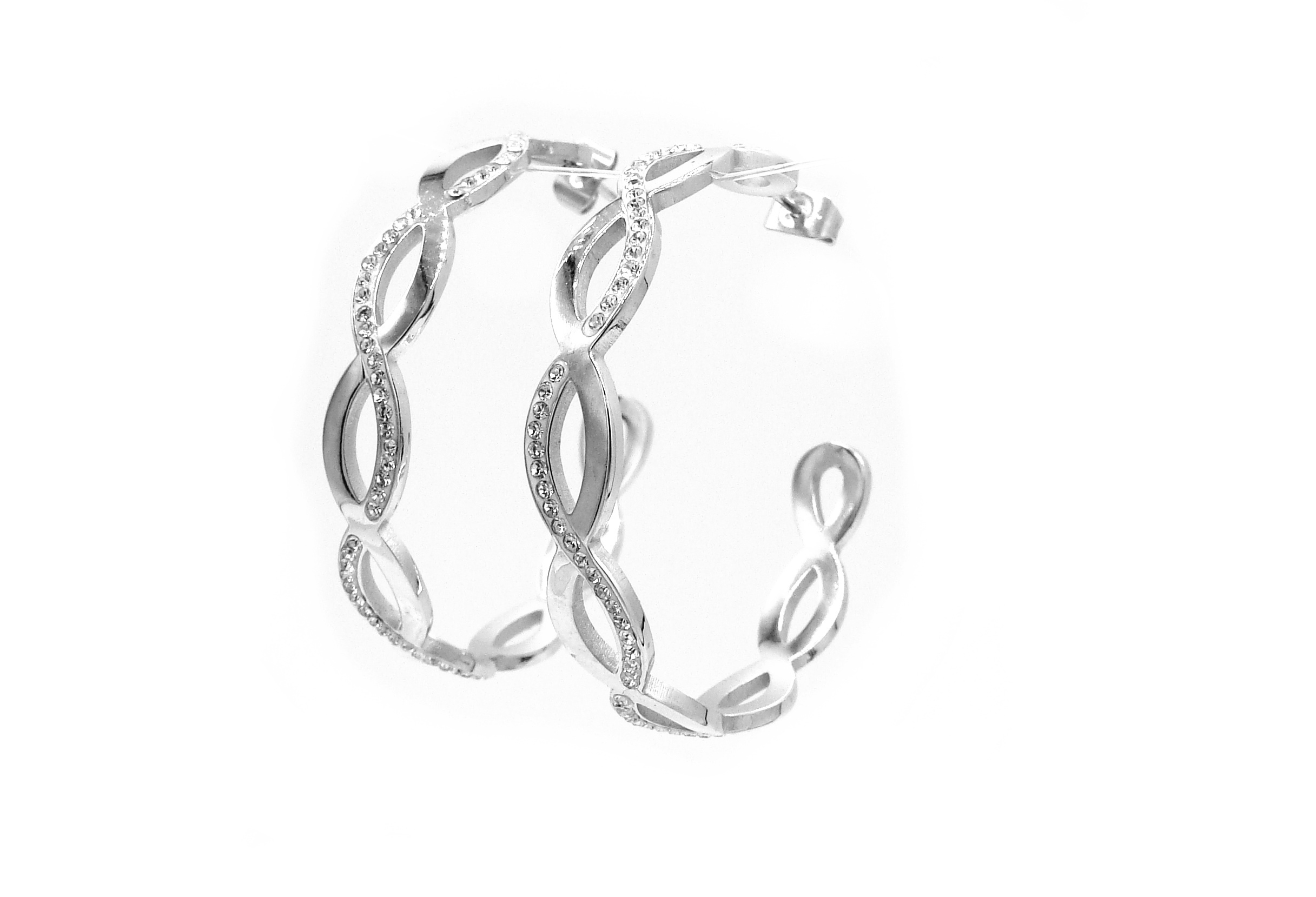 Levně Steel Jewelry náušnice chirurgická ocel dámské kruhy 231080