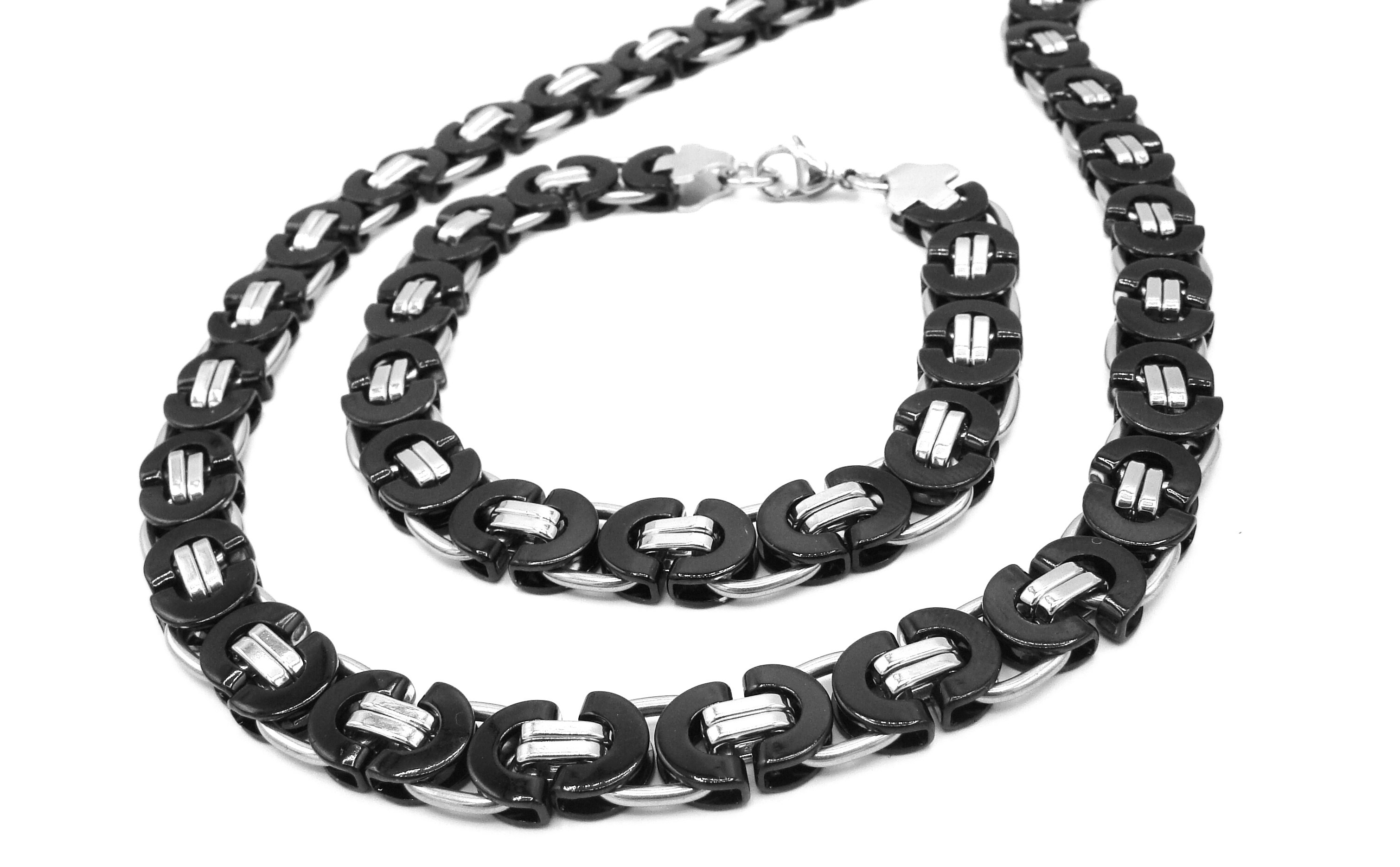 Steel Jewelry souprava řetízek a náramek z chirurgické oceli SET231084