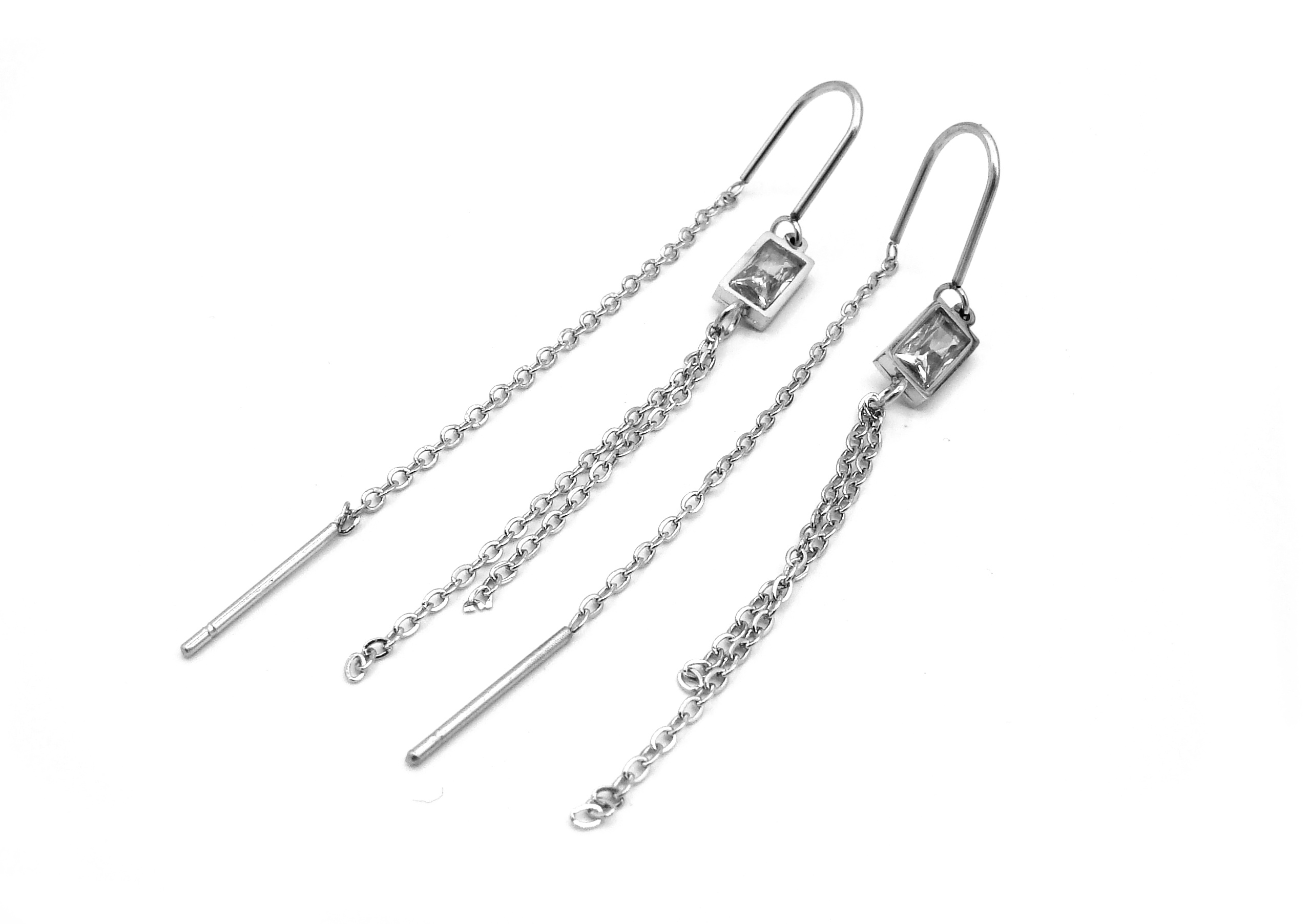 Steel Jewelry provlékací náušnice chirurgická ocel dámské 231090