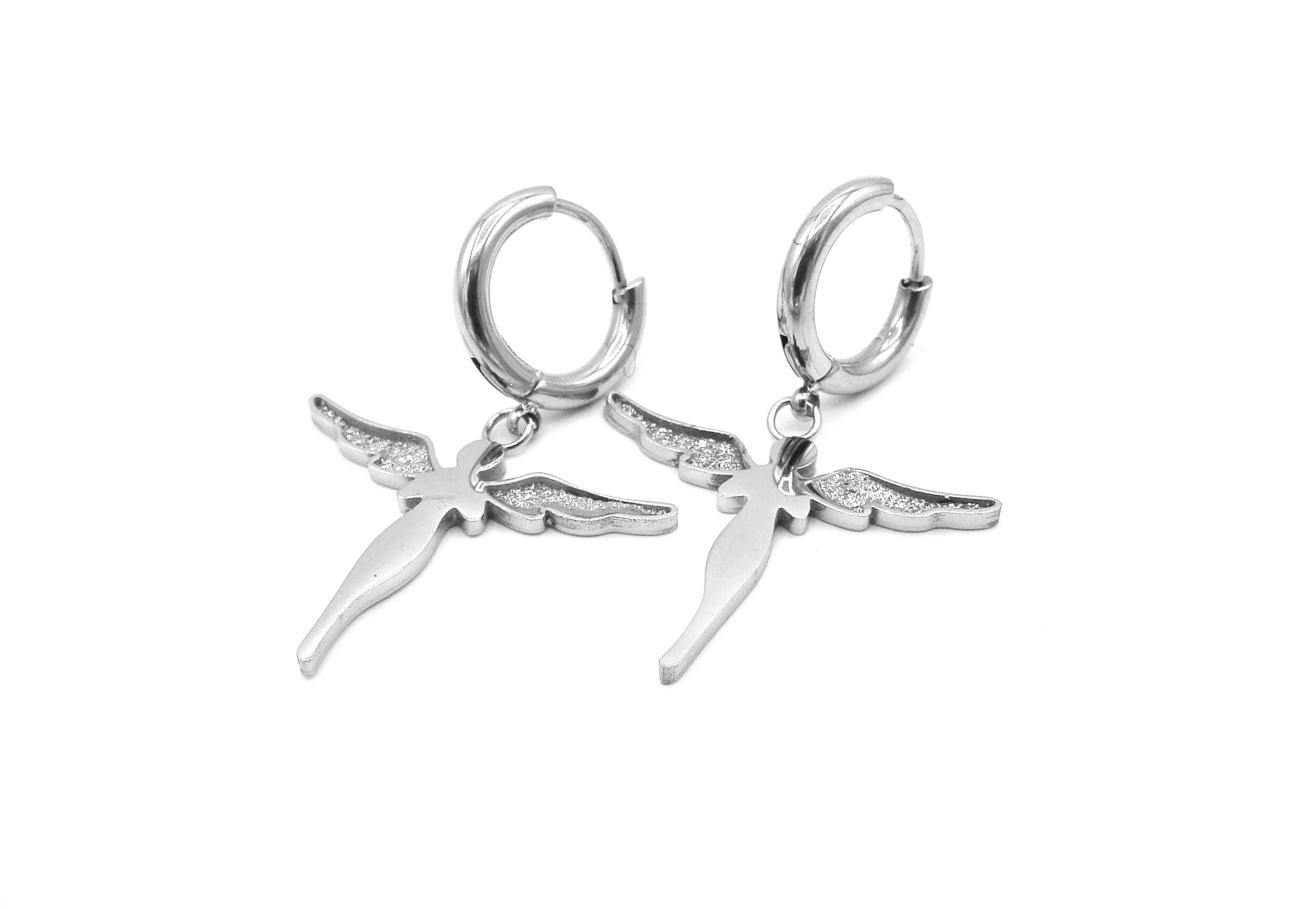 Steel Jewelry náušnice ANDĚL Chirurgická ocel NS231143