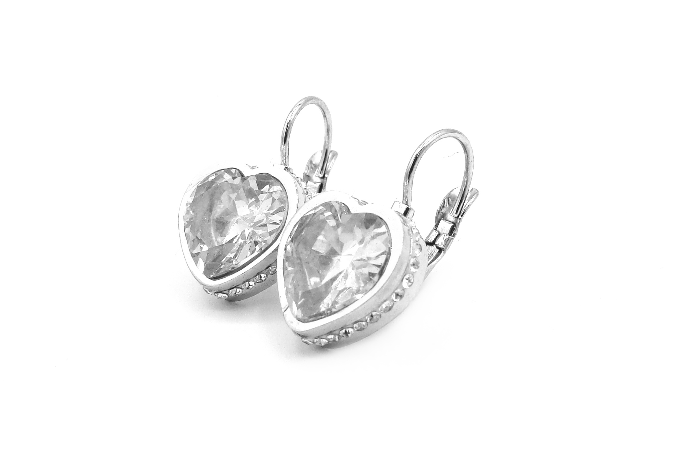 Steel Jewelry náušnice SRDCE Chirurgická ocel NS231149