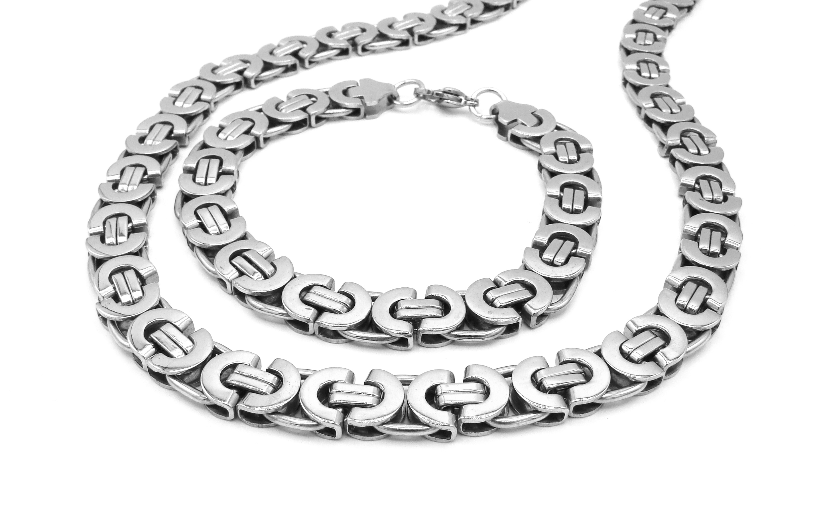 Steel Jewelry souprava PÁNSKÁ MASIVNÍ Chirurgická ocel 11mm SET231165