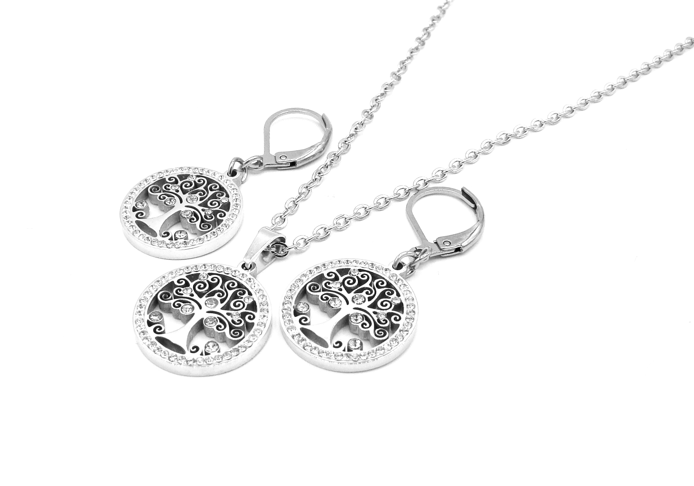 Steel Jewelry souprava STROM ŽIVOTA Chirurgická ocel SET231166