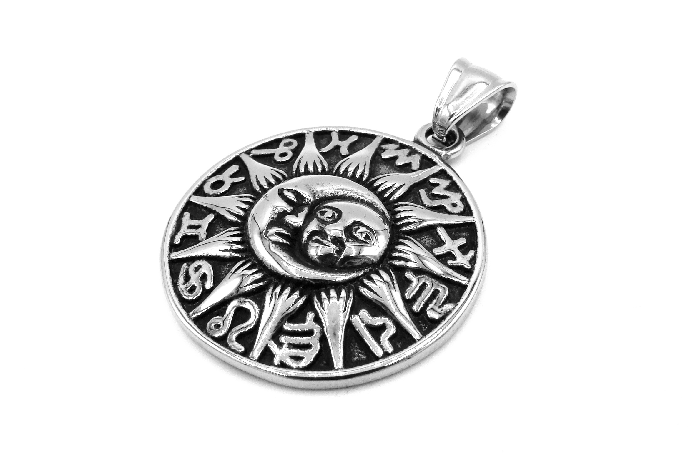 Levně Steel Jewelry přívěsek SLUNCE Chirurgická ocel PR231173