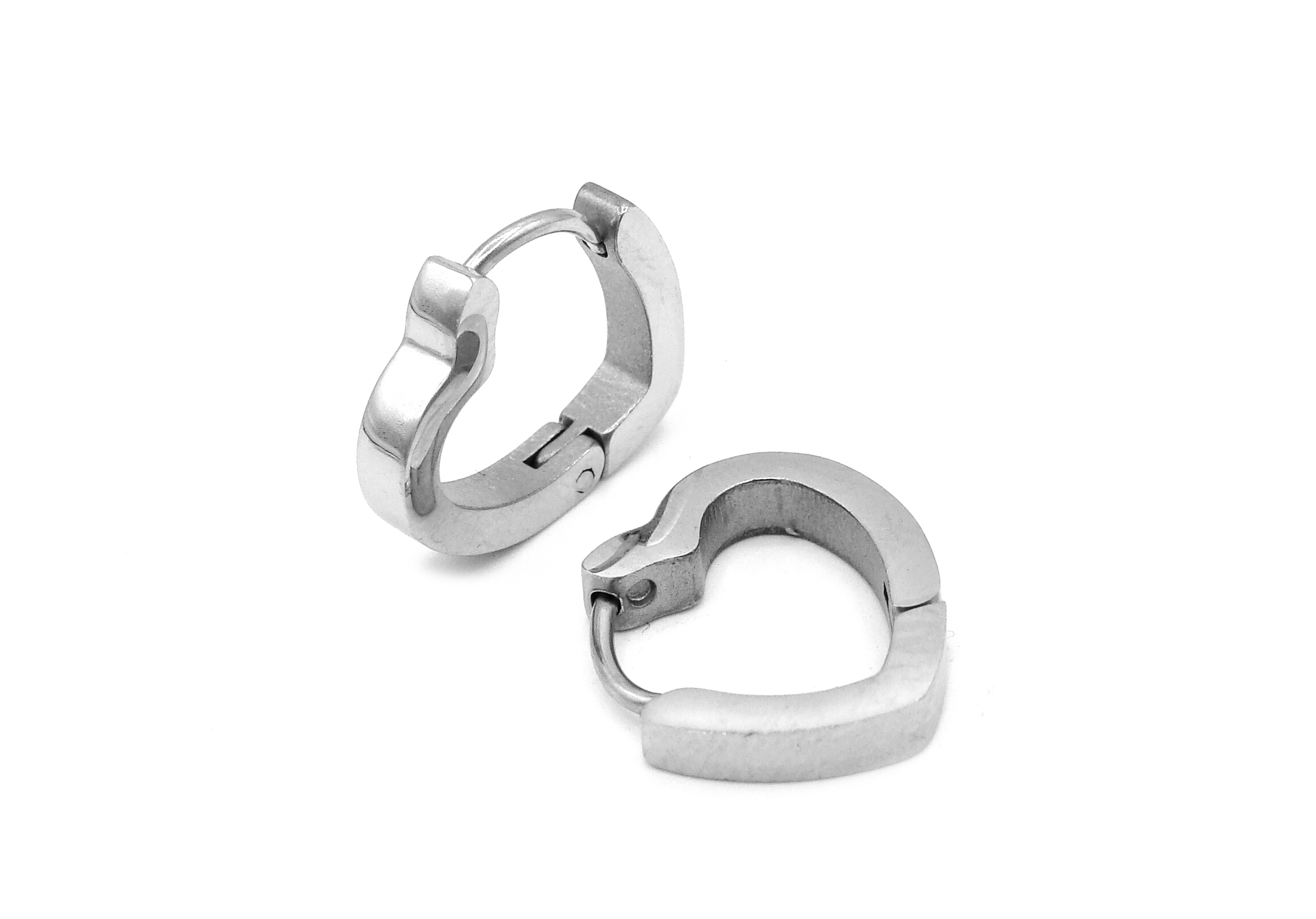 Steel Jewelry náušnice SRDCE Chirurgická ocel NS231198
