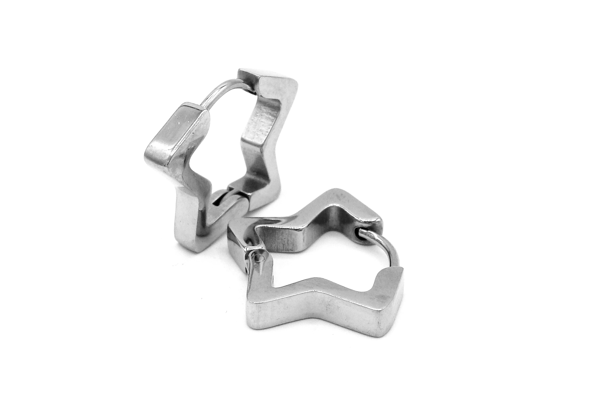 Steel Jewelry Náušnice HVĚZDA z chirurgické oceli NS231199