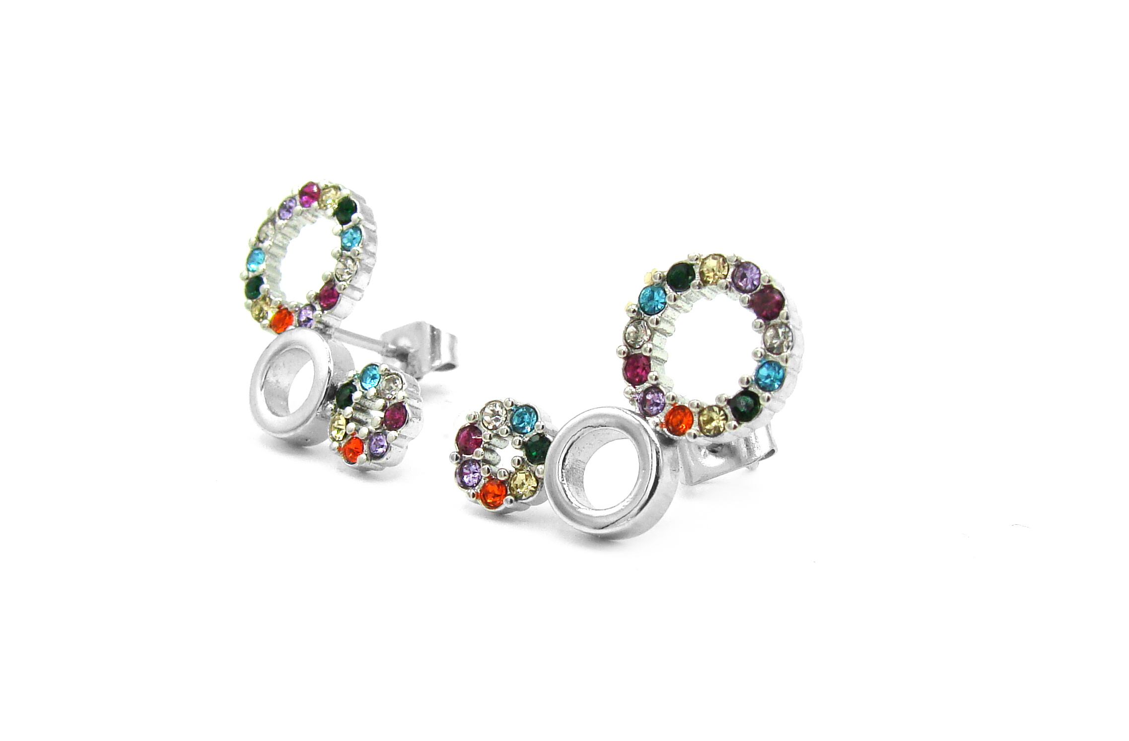 Levně Steel Jewelry Náušnice BAREVNÉ z chirurgické oceli NS231231