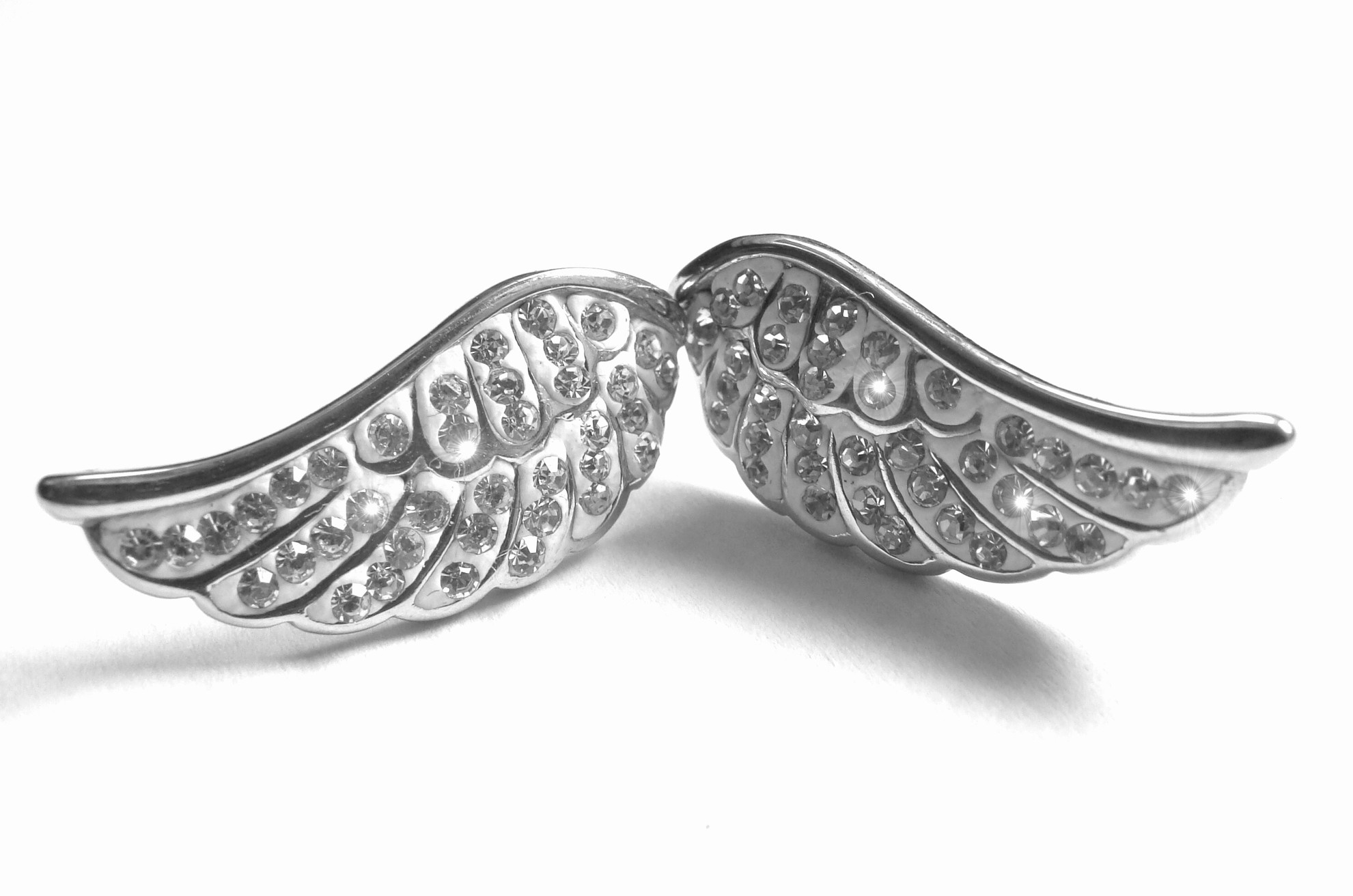 Steel Jewelry Náušnice andělská křídla z chirurgické oceli NS150903