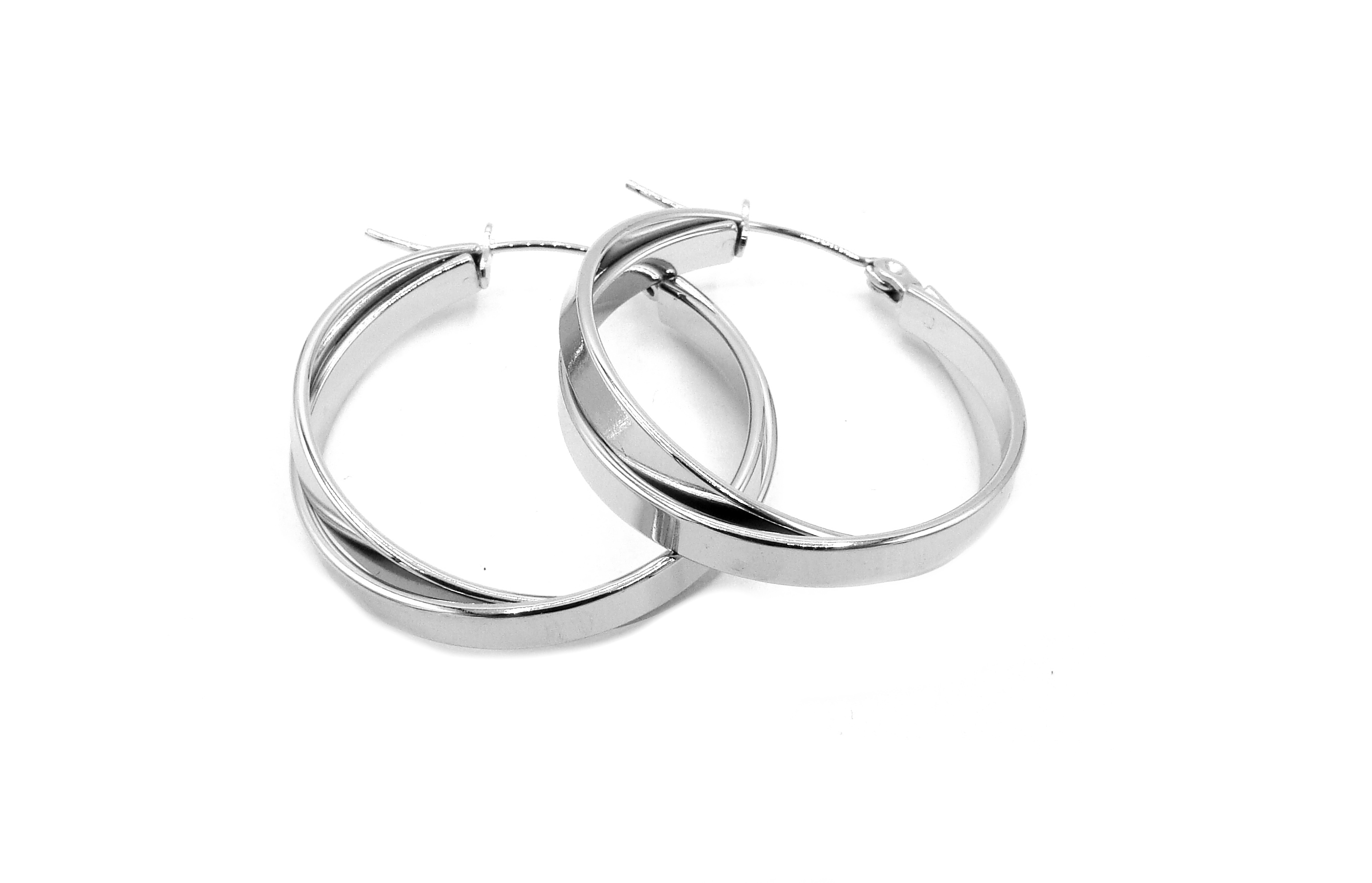 Levně Steel Jewelry Náušnice KRUHY Chirurgická ocel NS240190