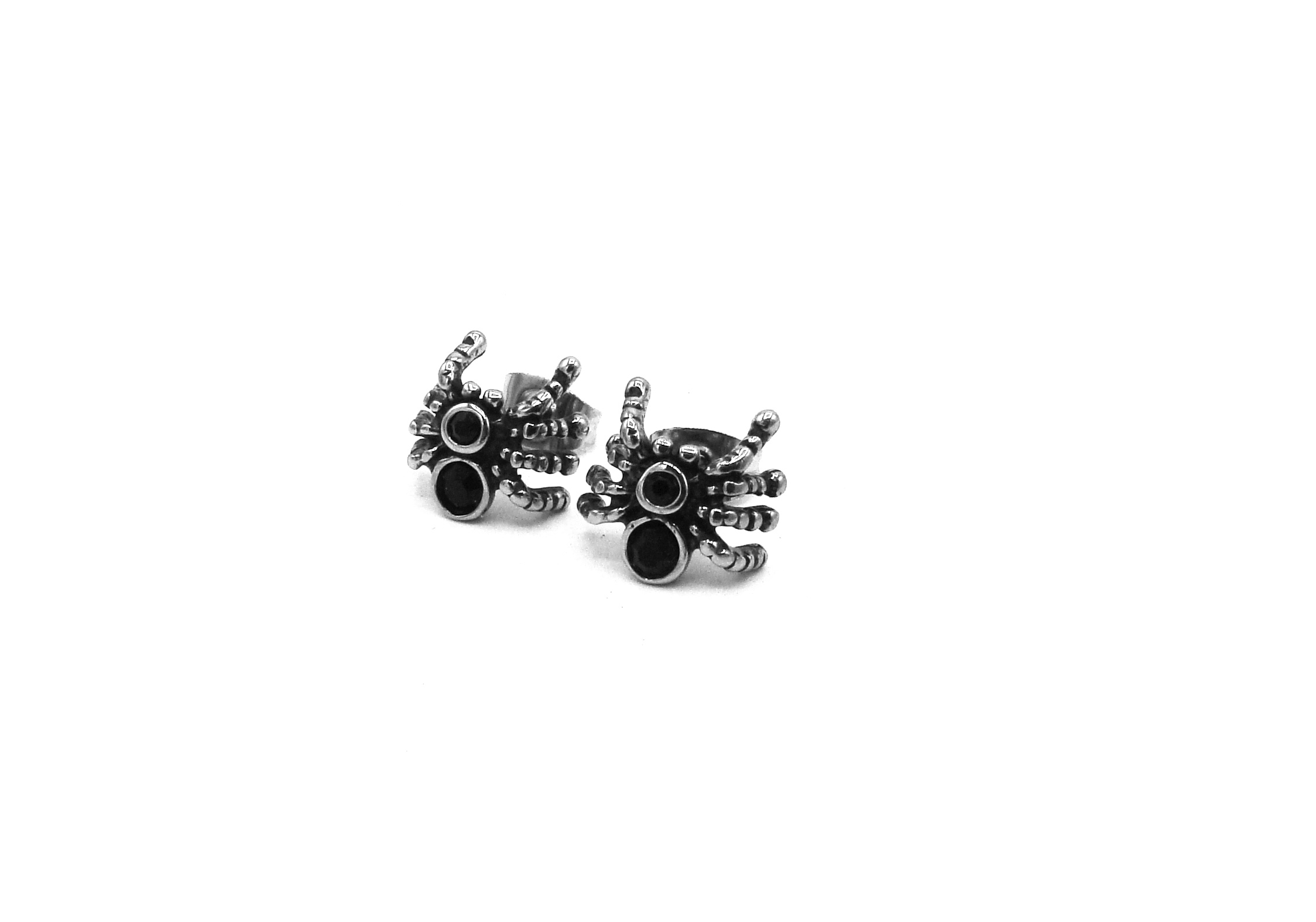 Levně Steel Jewelry Náušnice PAVOUK Chirurgická ocel NS240204