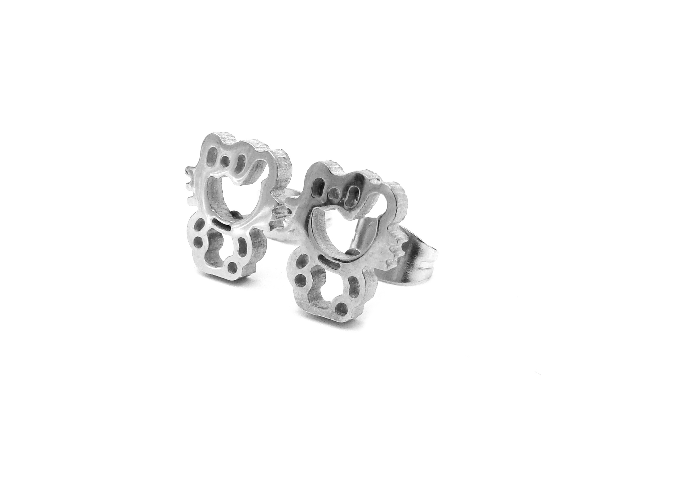 Steel Jewelry Náušnice KOČKY z chirurgické oceli NS240287