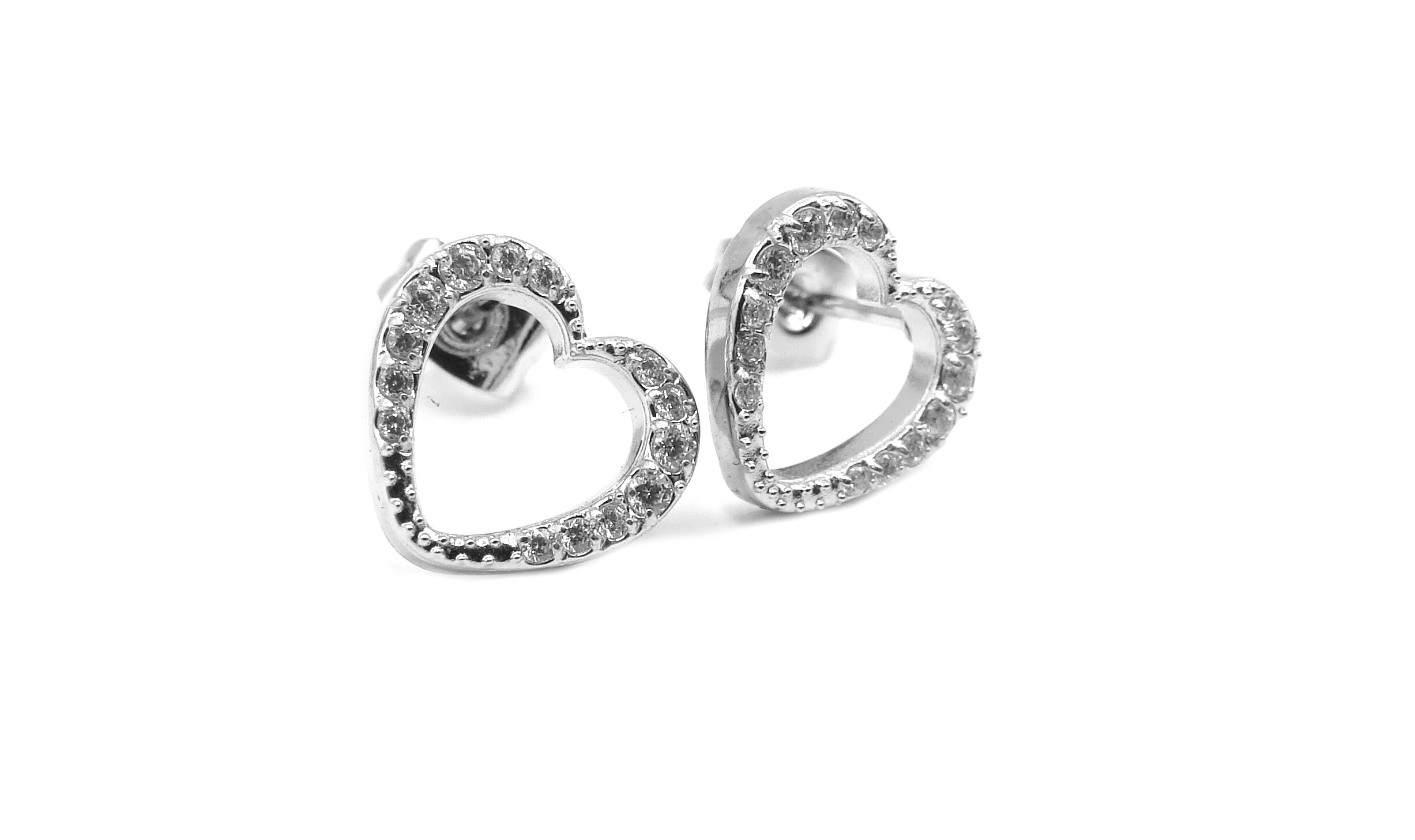 Levně Steel Jewelry Náušnice SRDCE Chirurgická ocel NS250148