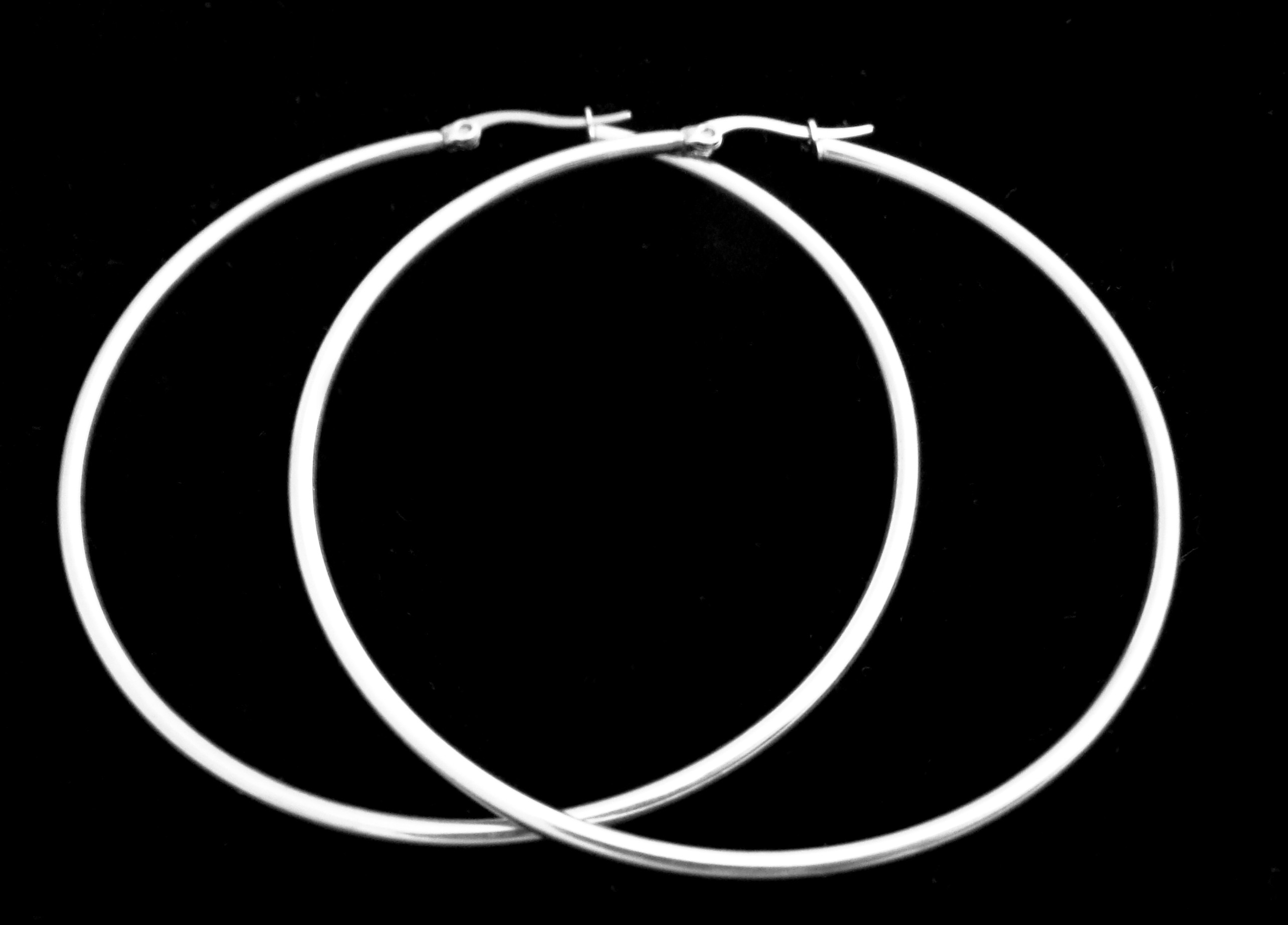 Steel Jewelry Náušnice kruhy 70 mm z chirurgické oceli NS141121