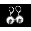 náušnice - chirurgická ocel - koule - 16 mm - 160101
