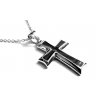 řetízek a přívěsek - chirurgická ocel - kříž