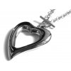 náhrdelník - chirurgická ocel - srdce - dámský