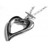 náhrdelník - chirurgická ocel - srdce - dámský