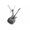 řetízek s přívěskem - chirurgická ocel - kytara