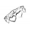 náramek - chirurgická ocel - srdce - dámský