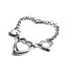 náramek - chirurgická ocel - srdce - dámský
