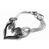 náramek - chirurgická ocel - dámský - srdce