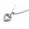 náhrdelník - chirurgická ocel - srdce - dámský