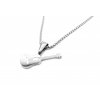 řetízek přívěsek náhrdelník z chirurgické oceli kytara