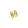 Náušnice OVÁLKY GOLD Chirurgická ocel NS240210