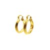 zlaté náušnice - chirurgická ocel - kruhy