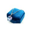 řetízek náhrdelník srdce z chirurgické oceli dámský řetízek srdce chirurgická ocel swarovski