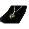 dámský řetízek náhrdelník srdce z chirurgické oceli swarovski srdce chirurgická ocel