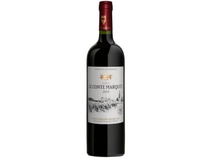 Chateau Le Conte Marquey 2019, Saint Emilion Grand Cru, Bordeaux OceněnáVína CZ (1)