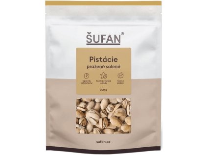 Pistácie pražené, solené ve skořápce, 200g, Šufan OceněnáVína CZ (1)