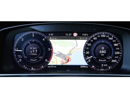 Tvrzená skleněná fólie BROTECT AirGlass pro Volkswagen Golf 7, Passat, Tiguan - Active Info Chockpit 12,3"