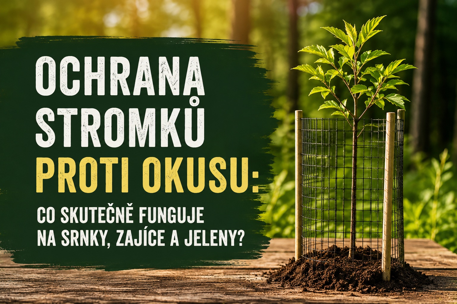 Ochrana stromků proti okusu: Co skutečně funguje na srnky, zajíce a jeleny?
