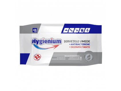servetele umede antibacteriene si dezinfectante 48 bucati hygienium 4079
