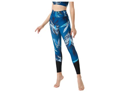 5220 1 damske leginy 101 012 504 modre vzorovane