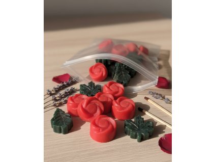 Vonné růže a listy