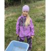 Softshellová bunda- FIALOVÉ LÍSTEČKY