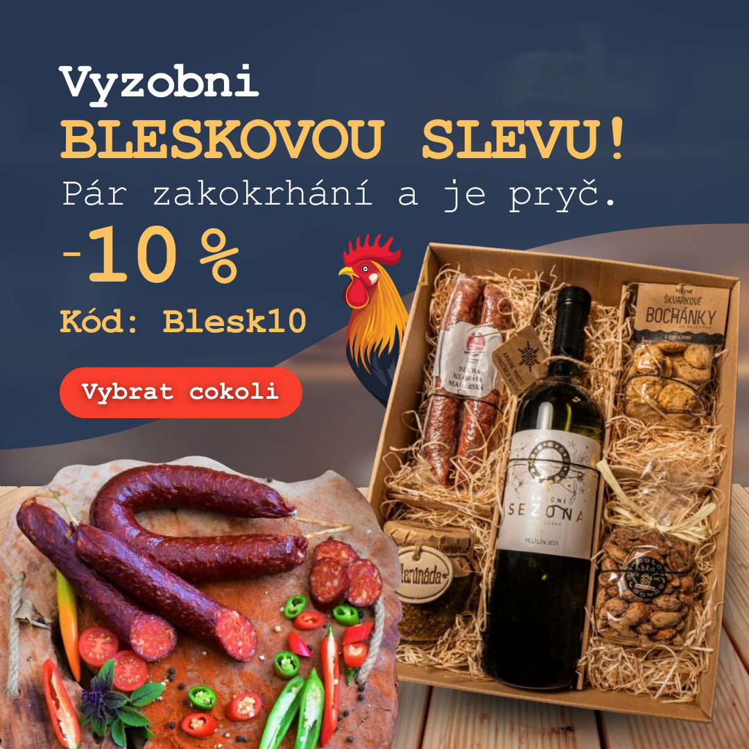 Blesková sleva 10% s kódem Blesk10