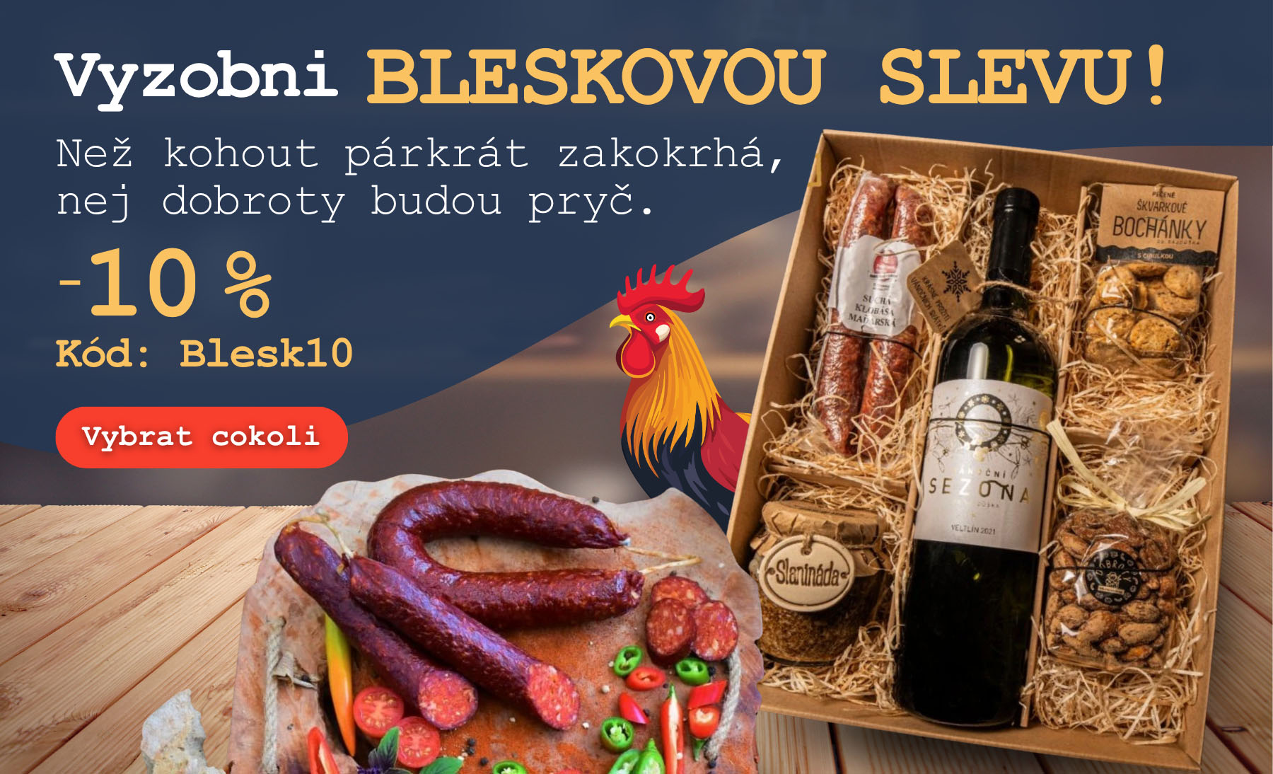 Blesková sleva 10% s kódem Blesk10