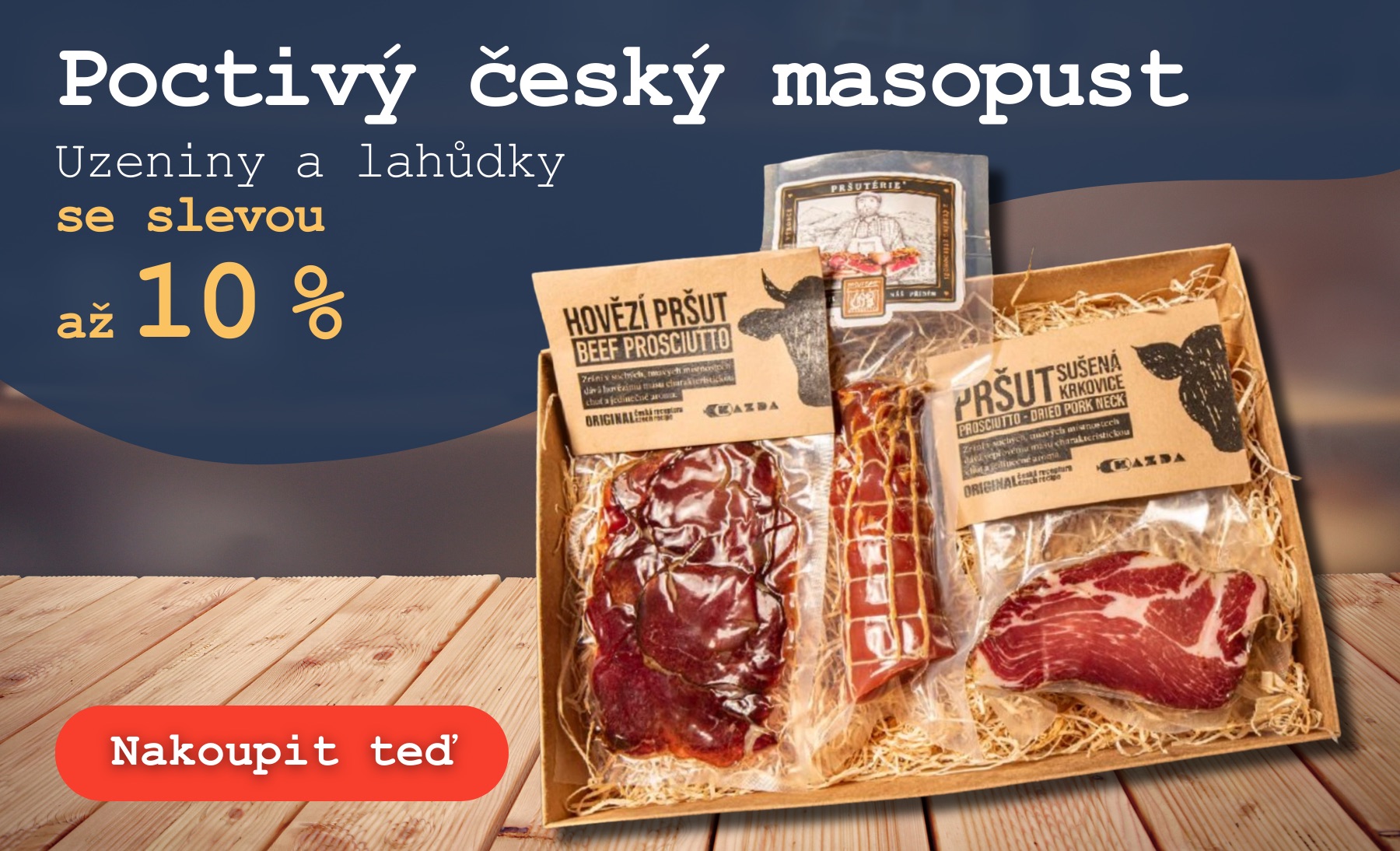 Uzeniny a lahůcky se slevou až 10 %