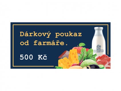 Dárkový poukaz v hodnotě 500 Kč