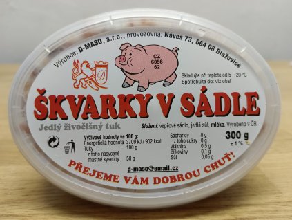 Škvarky v sádle -  Blažovické 300g