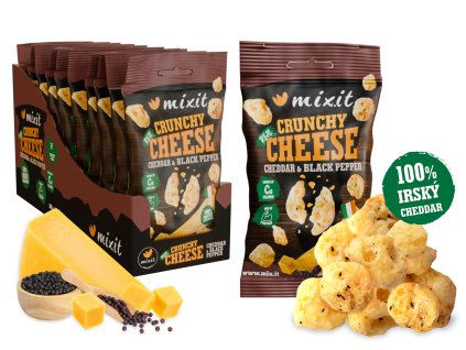 Crunchy Cheese Cheddar Black Pepper 10ks produktovka1 CZ