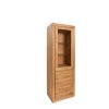 Vitrína dubová s prosklenou částí Leroy 1X