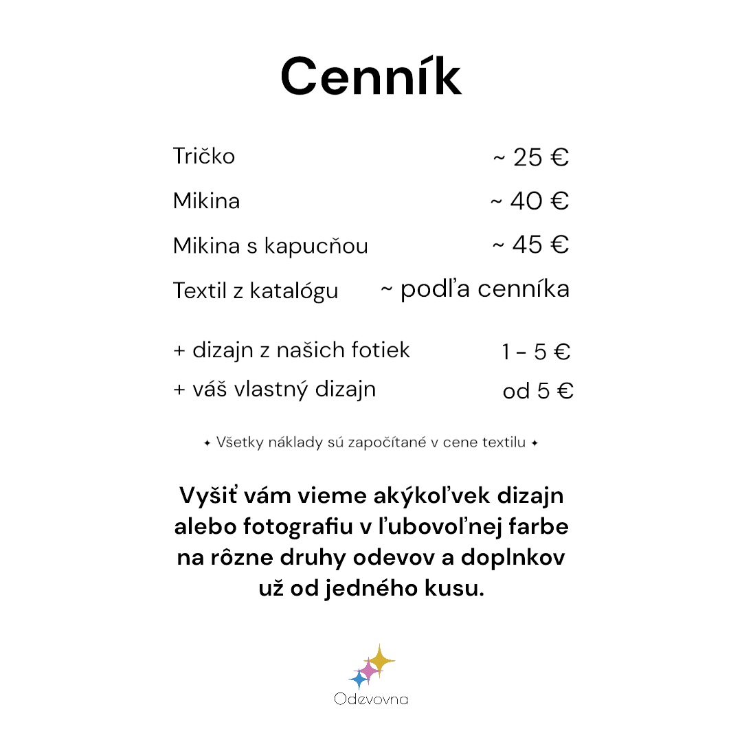 Cenník