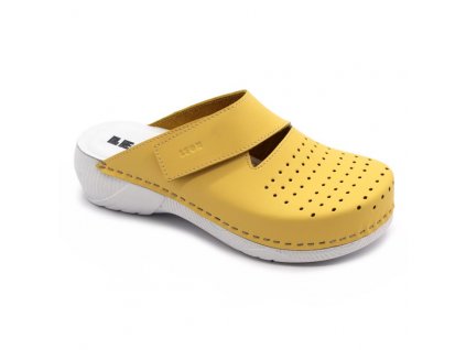 Leon 3500 Dámská kožená obuv - Žlutá (Velikost 41)
