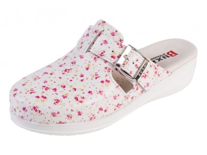 Dámská zdravotní obuv MED20 růžová květinová (Velikost 42)